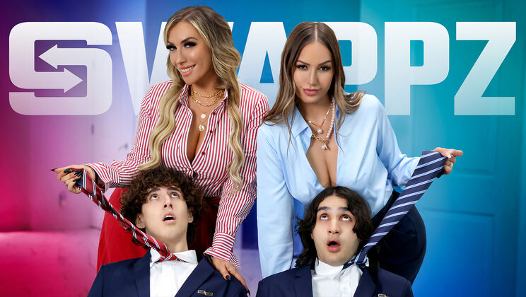 [MomSwap] - MILF Madness: Desiree Dulce and Mia James on the Couch