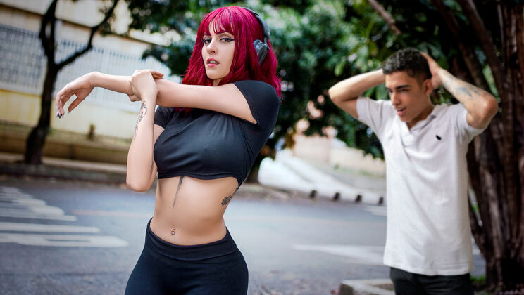 [OYEMIAMI] - Sexy Colombian Melina Lust Gears Up for Hot Trainer Session